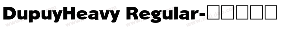 DupuyHeavy Regular字体转换